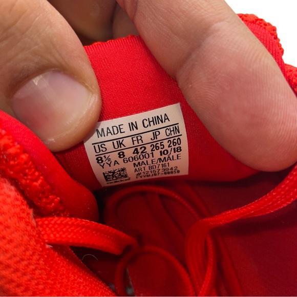 Adidas Mens Leistung 16 Boa Active Red Weightlifting Powerlifting Shoes Size 8.5 - Picture 4 of 7